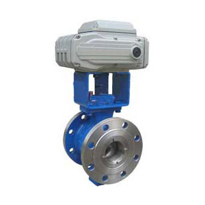 電動V型調節球閥