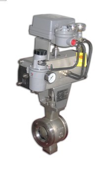 氣動V型調節球閥