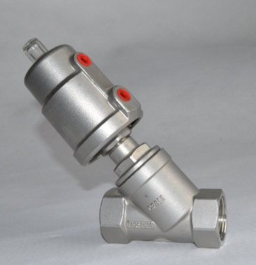 氣動角座閥(不銹鋼頭)